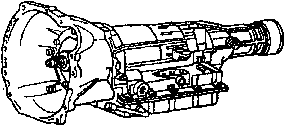автоматическая коробка передач заднеприводного автомобиля - внешний вид