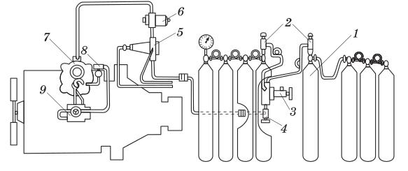 Система питания двигателя, работающего на сжатом газе